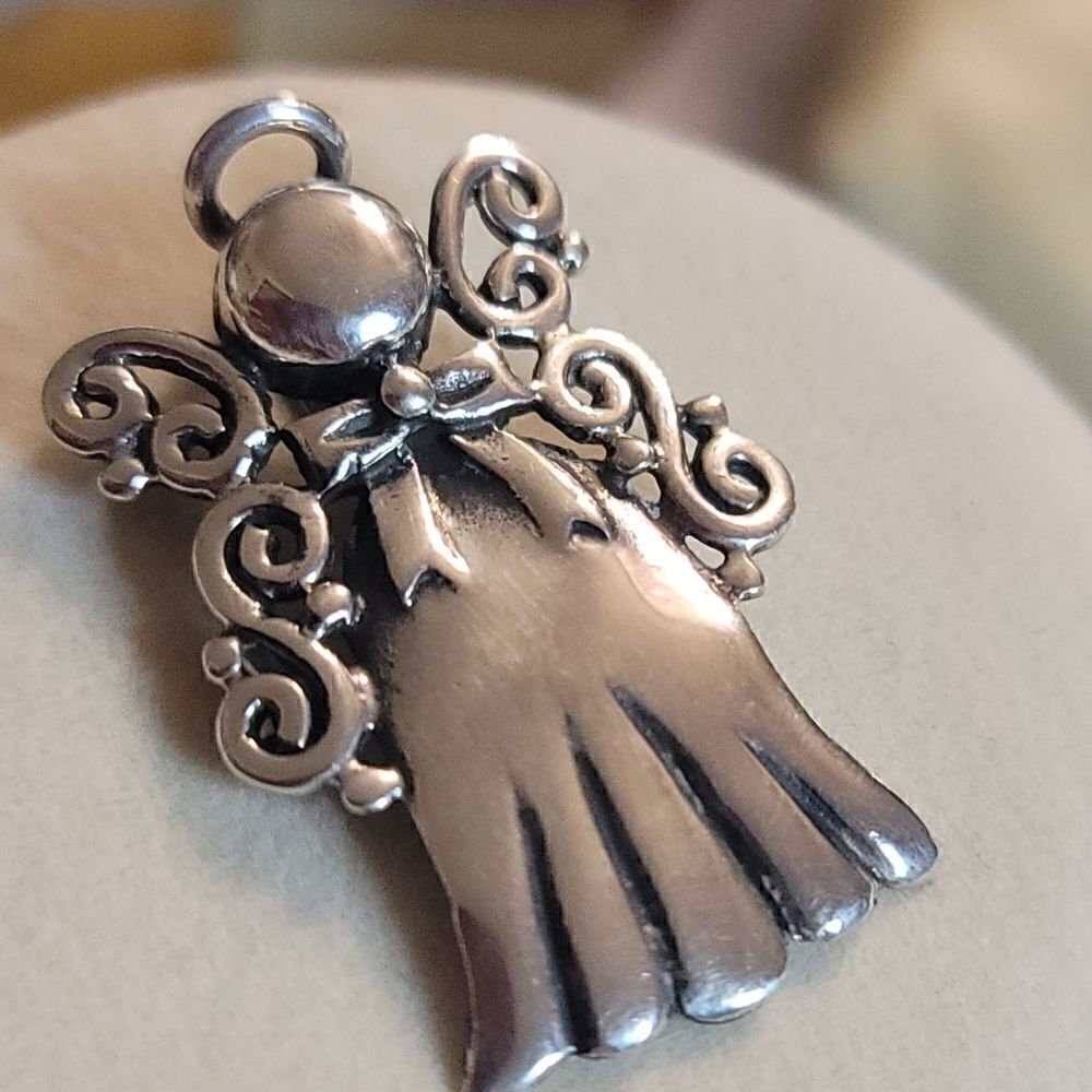 Guardian Angel Sterling Silver Pendant